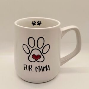 Fur Mama prima Design White Dog Lover Mug 16oz capacity